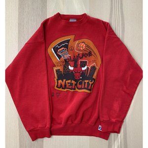 Vintage Chicago Bulls Net City Logo 7 Sweatshirt